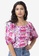 FabAlley pink Floral Ruched Smocked Crop Top 6428CAA350171BGS_1