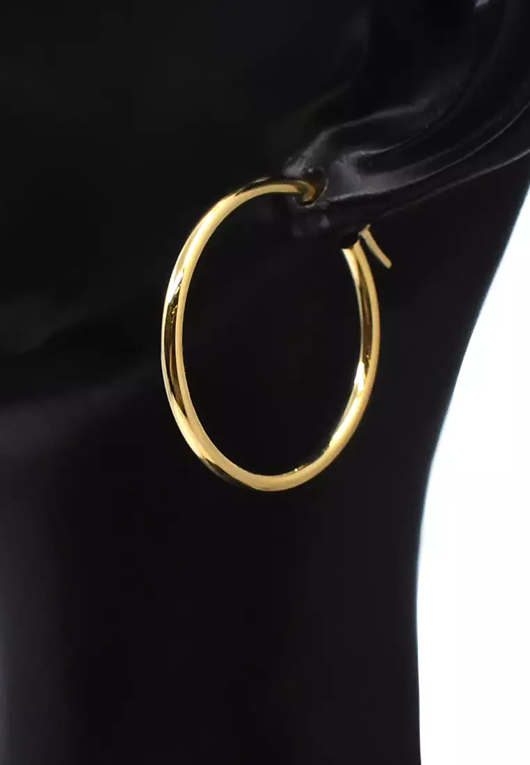 18K Italian Made Yellow Gold Earrings