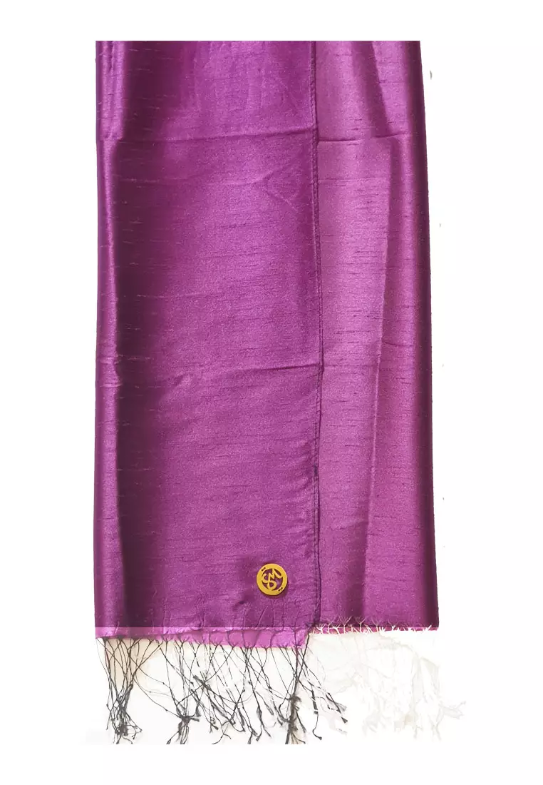 Glamour Raw Silk Pashmina Magenta