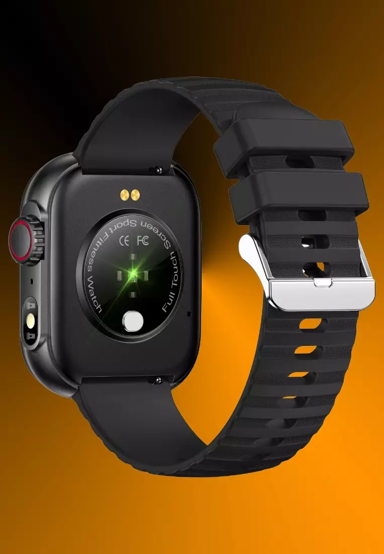 Unisex Smart Watch, Silicone Strap - Multi-functions - Bluetooth Call - Flash light IOS/Android