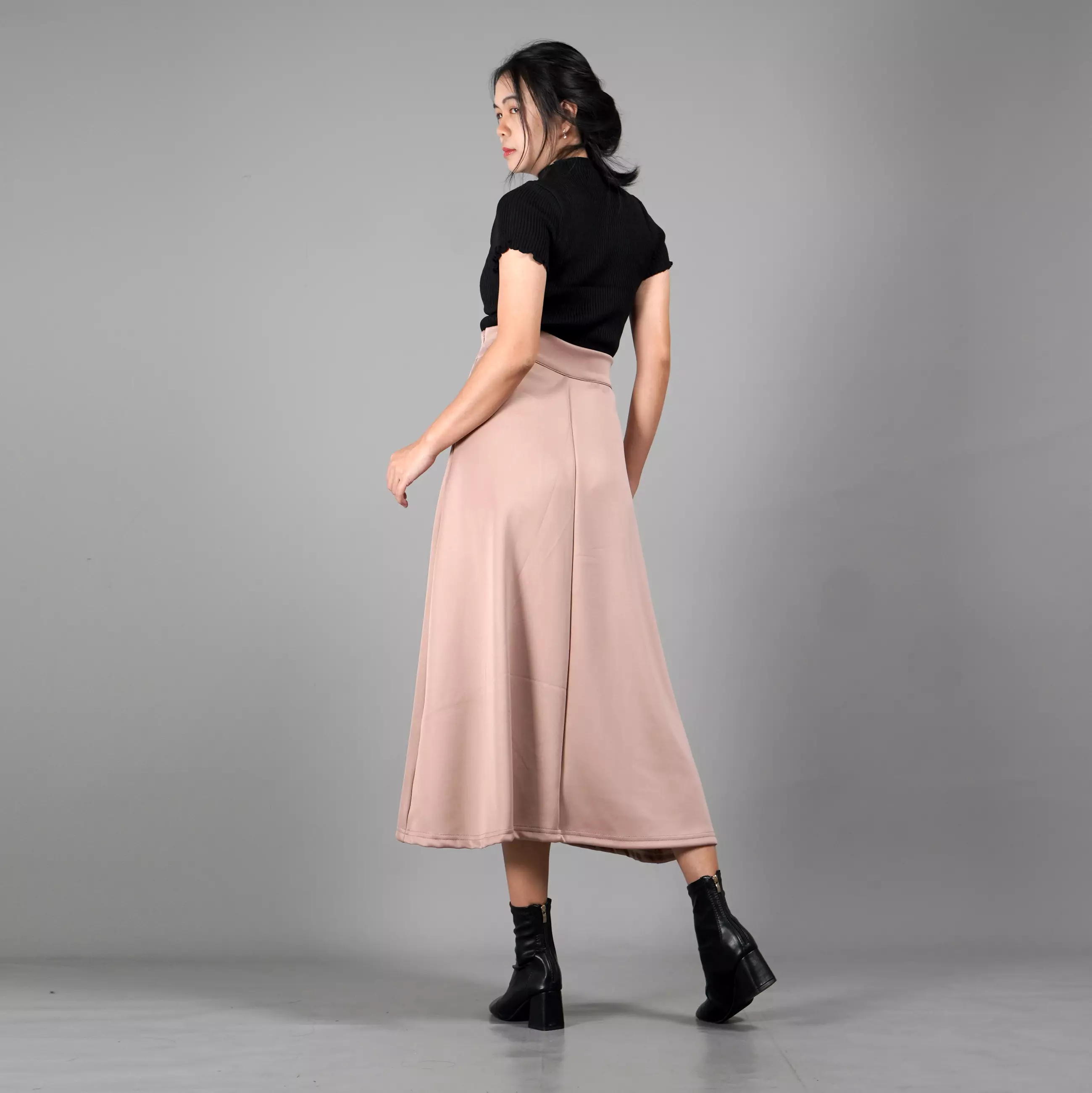  REBECA Bawahan Wanita Flare Skirt Rok Wanita Rok Midi - COKSU
