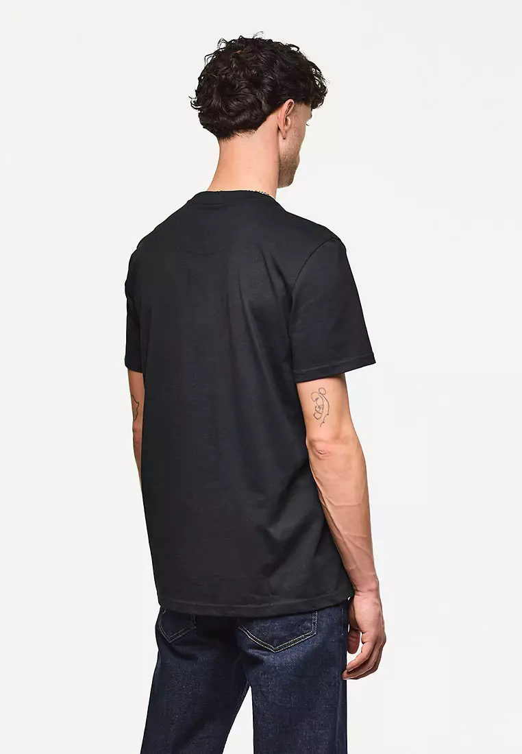 MENS BLACK PASSES GRAPHIC TEE