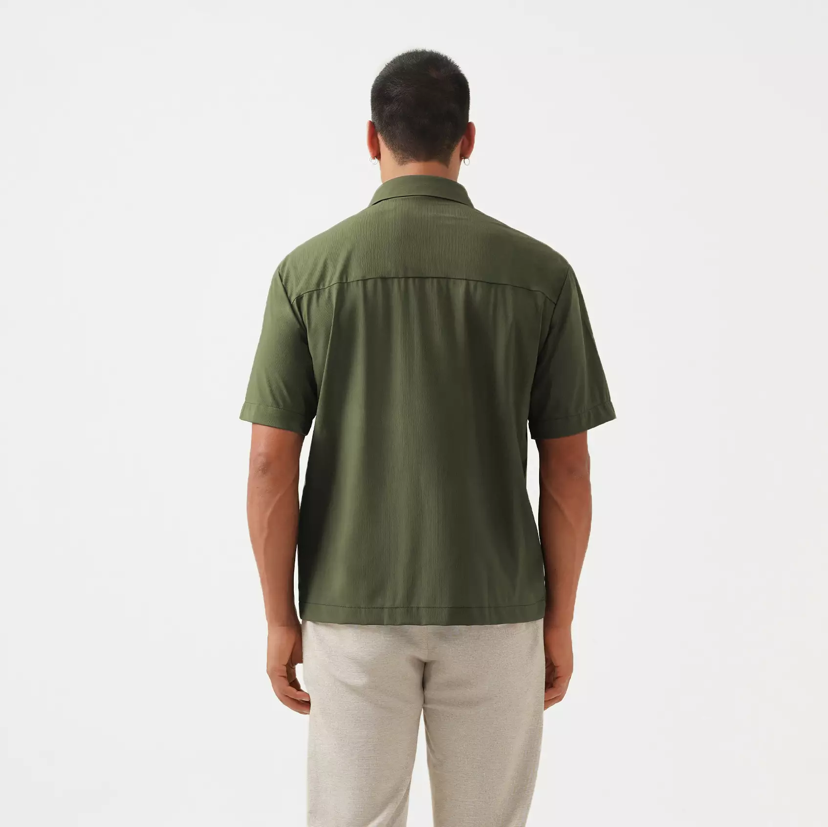 CELCIUS Kemeja Lengan Pendek L03000570C Olive