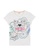 KENZO KIDS grey and pink and blue KENZO TIGER T-SHIRT FOR GIRLS. 04F89KAFF7FD60GS_1