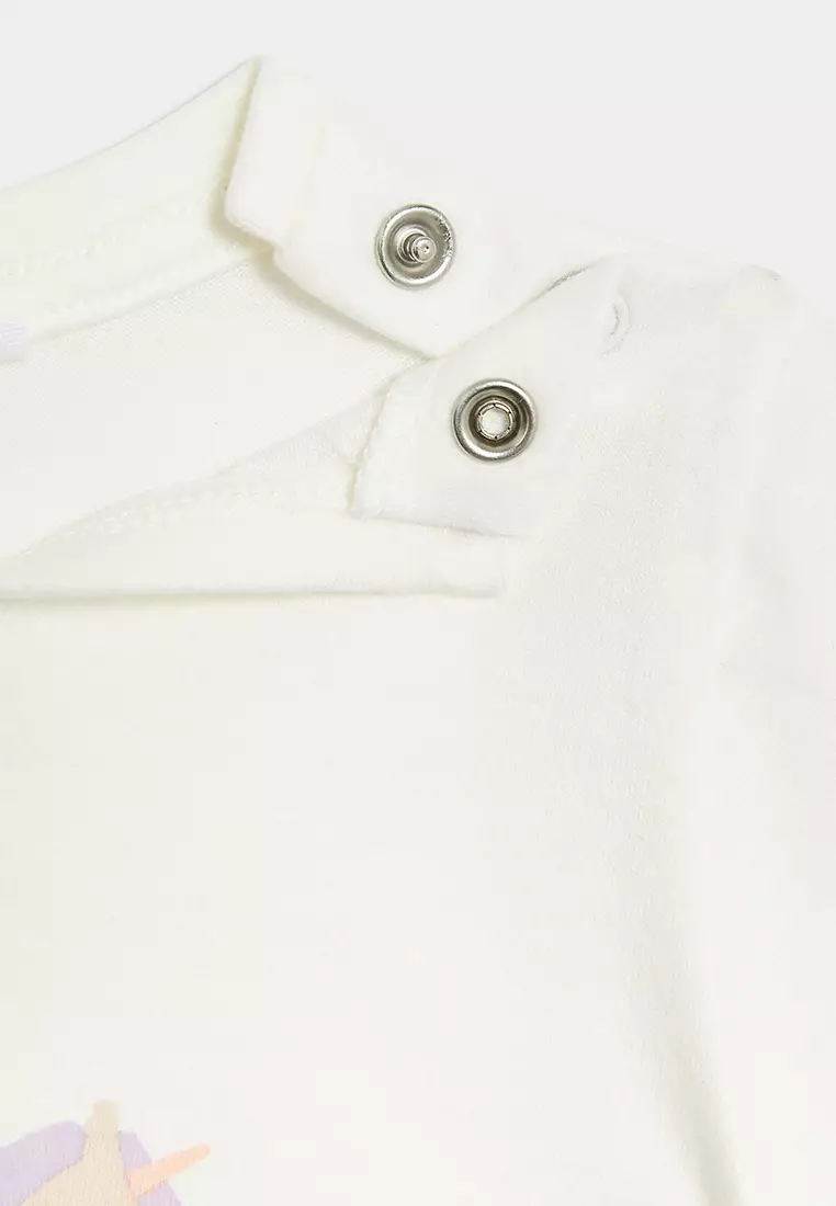 2pk Pure Cotton Print T-Shirts