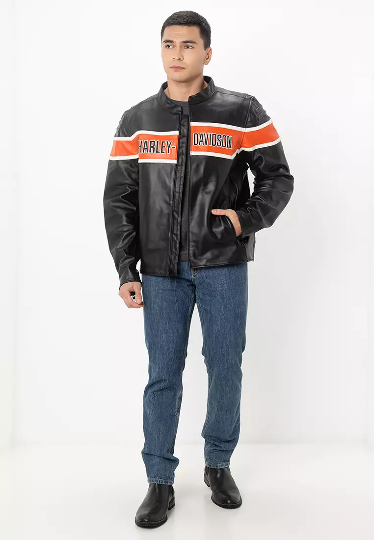 H-D® Trenton Leather Riding Jacket