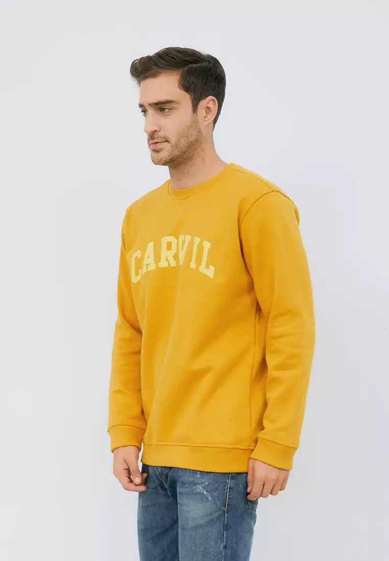 Carvil Sweater Pria CRUZ-MTD MUSTARD