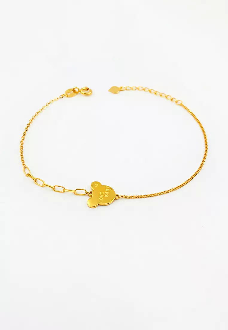 Buy Arthesdam Jewellery Arthesdam Jewellery 916 Gold Bear Love