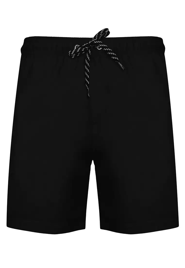 Buy Island Haze Essentials Black Swim Shorts w/ Drawstring Mens