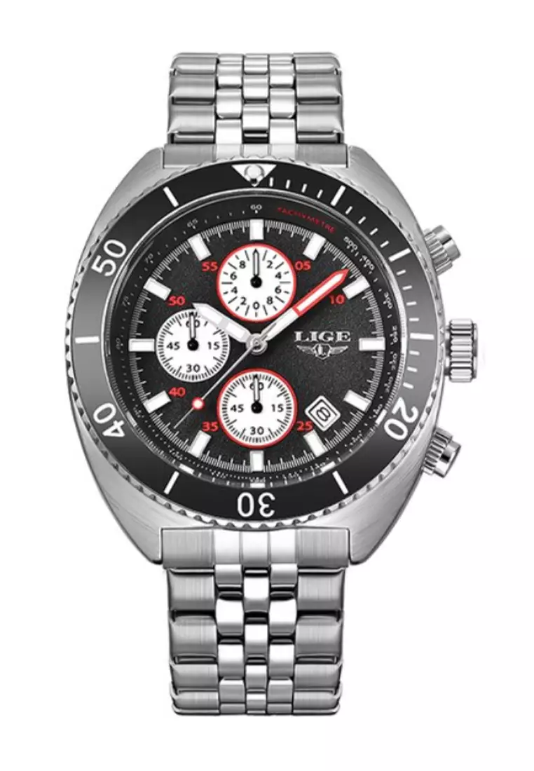 Seiko limited edition men's chronograph special clearance value stainless steel bracelet watch 43mm