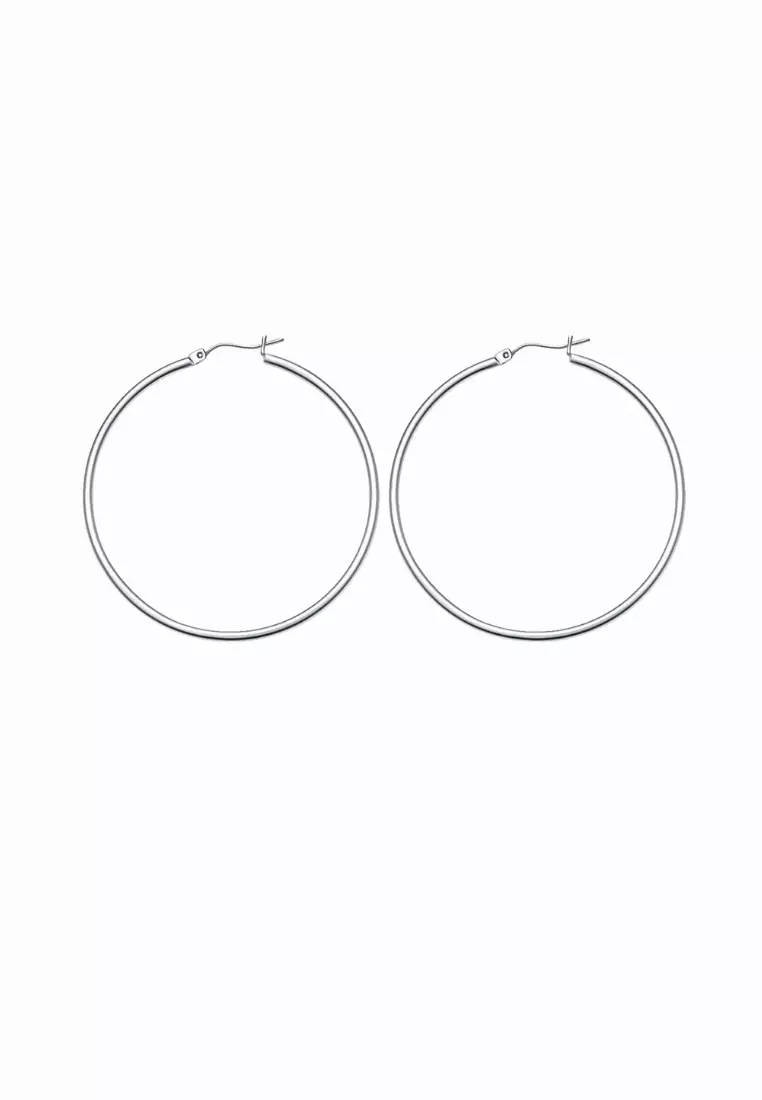 Il Soldo Large 18K Gold Hoop Earrings