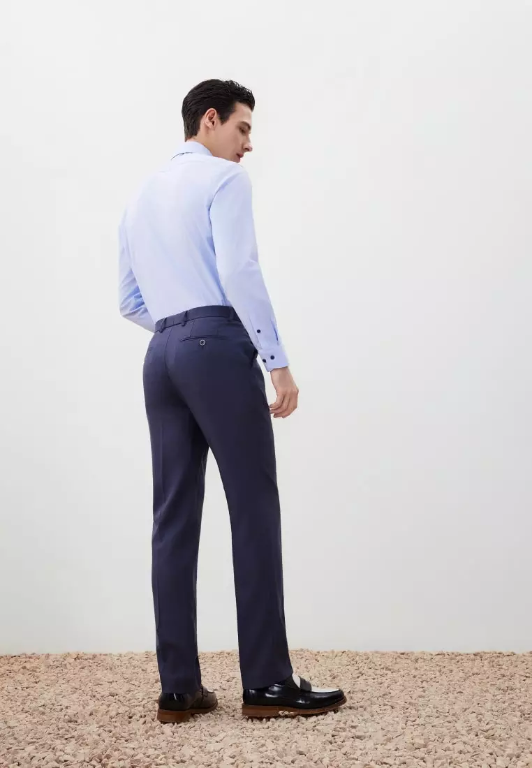 G2000 Teflon Regulat Fit Twill Suit Pants