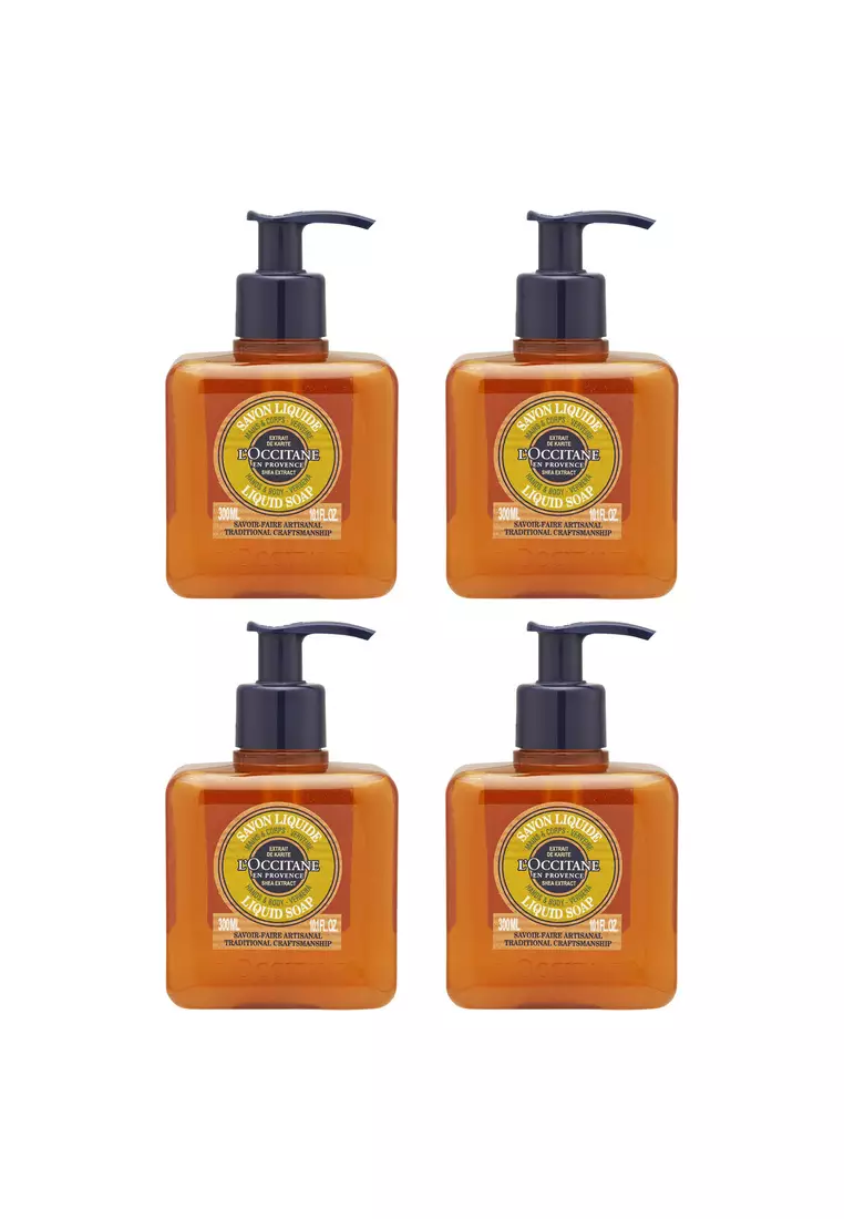 Buy L'Occitane 4X L'Occitane Shea Butter & Verbena Hands & Body Liquid