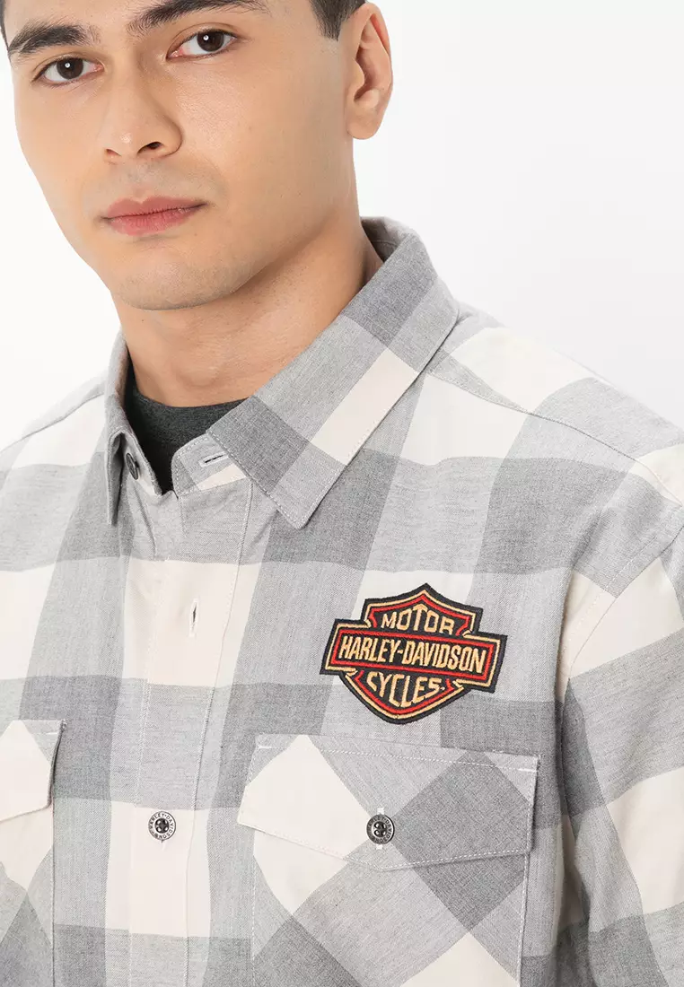 Buy Harley-Davidson Harley-Davidson® Heritage Plaid Long Sleeve Shirt ...