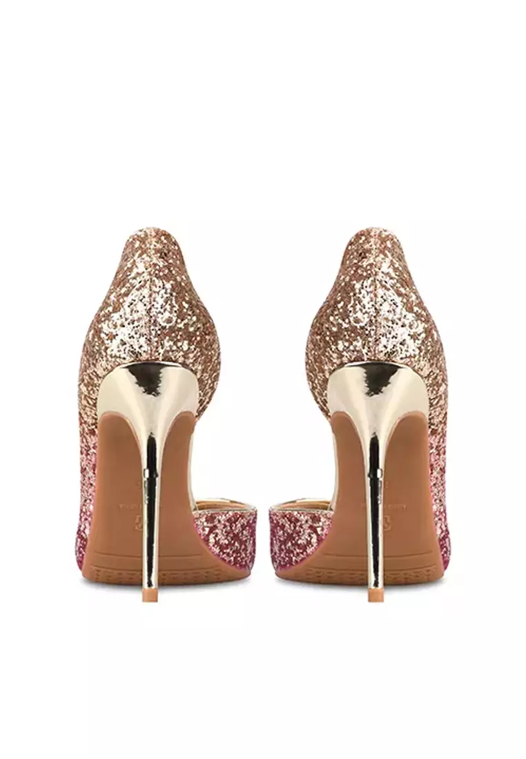 10CM Sequins Wedding High Heels D06-l