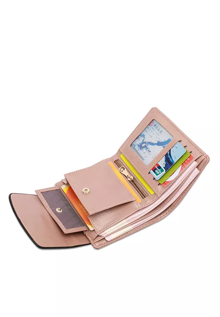 Women's Short Wallet / Purse - Beige