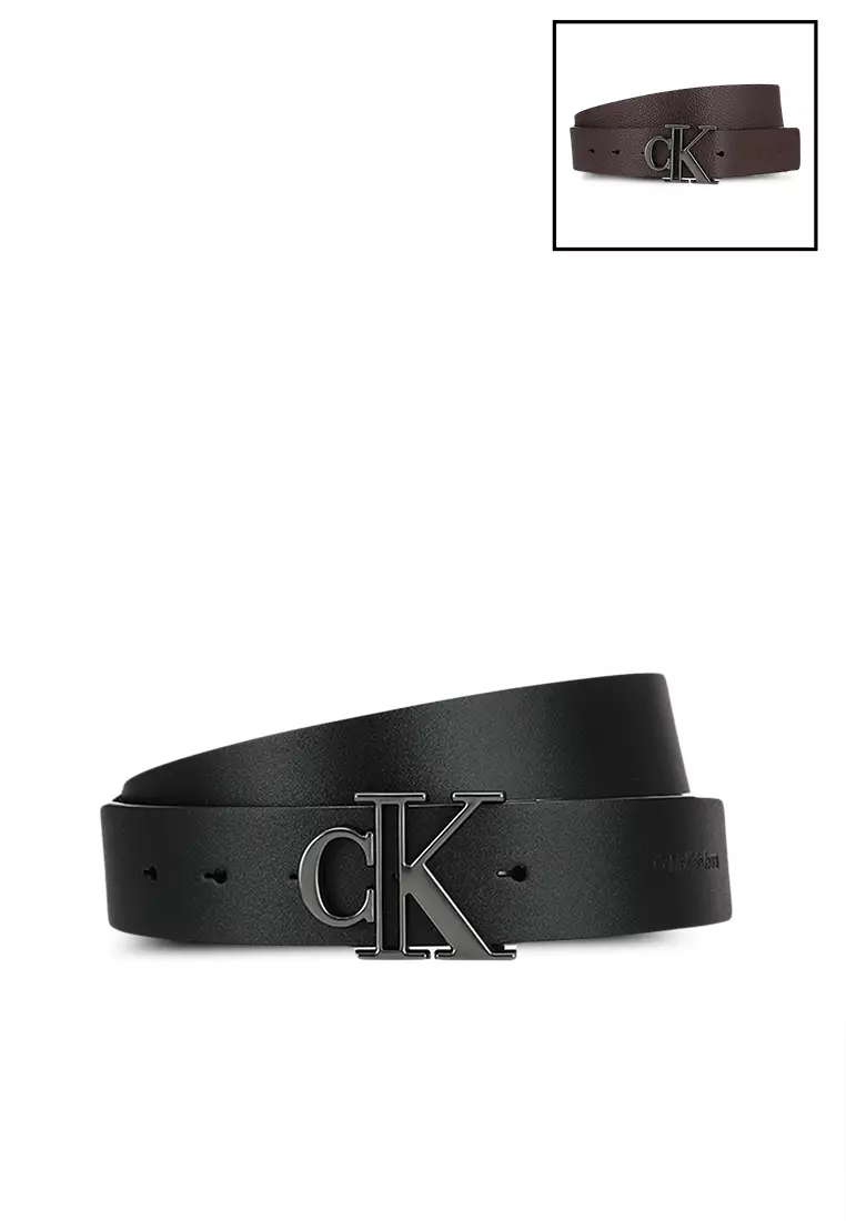 Calvin klein monogram belt on sale