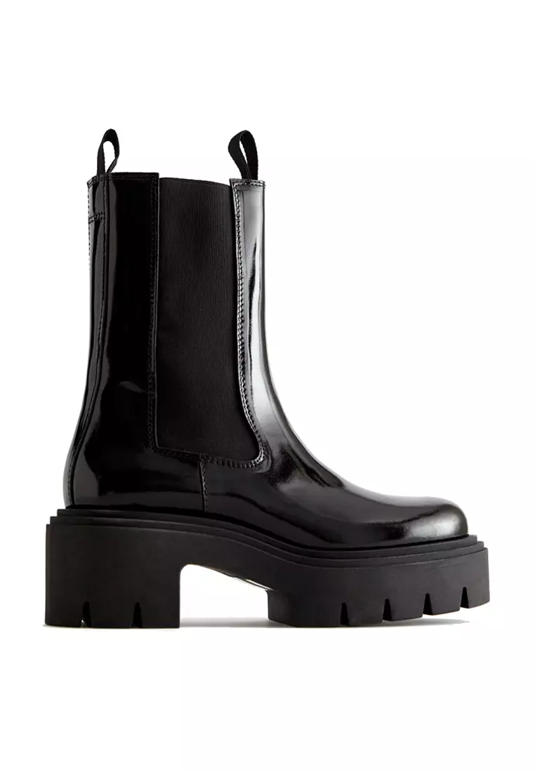 Discount on & Other Stories  shoes - SKU: Chunky Platform Chelsea Leather Boots