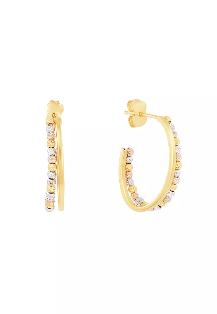 Buy HABIB HABIB Oro Italia Kalin Gold Earrings 916 Gold Online