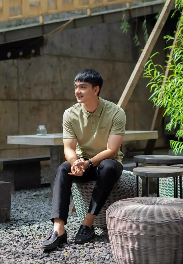 Kale HUGO Olive Green / Polo Shirt Lengan Pendek Pria