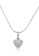 SO SEOUL silver Amora Heart Diamond Simulant Hoop Earrings and Necklace Set 35D78AC7DF4892GS_2