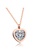 Air Jewellery gold Luxurious Eleanor Heart Necklace In Rose Gold DB1B9AC9DA5777GS_1