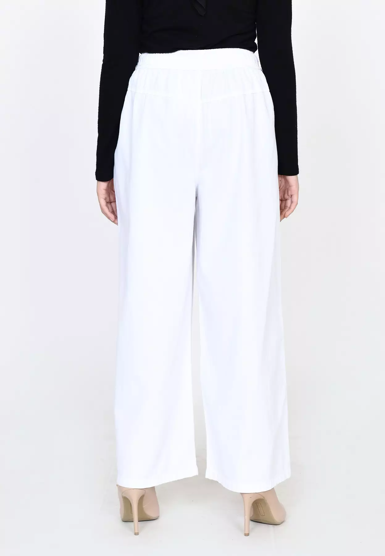 Celana Panjang Jeans Flare Wanita PUTIH Size M-XXXXL