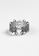 ZITIQUE silver Women's Hollowed Floral Pattern Open Thick Ring - Silver 882F1ACD605779GS_3
