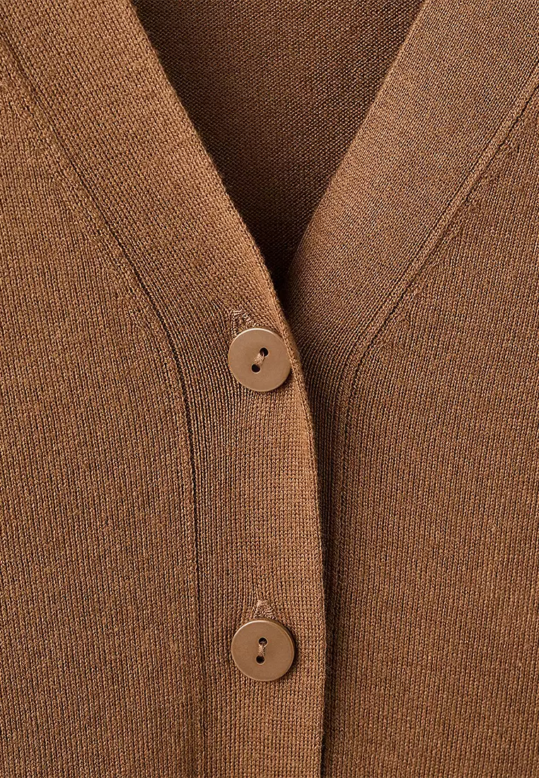 V-Neck Knitted Cardigan