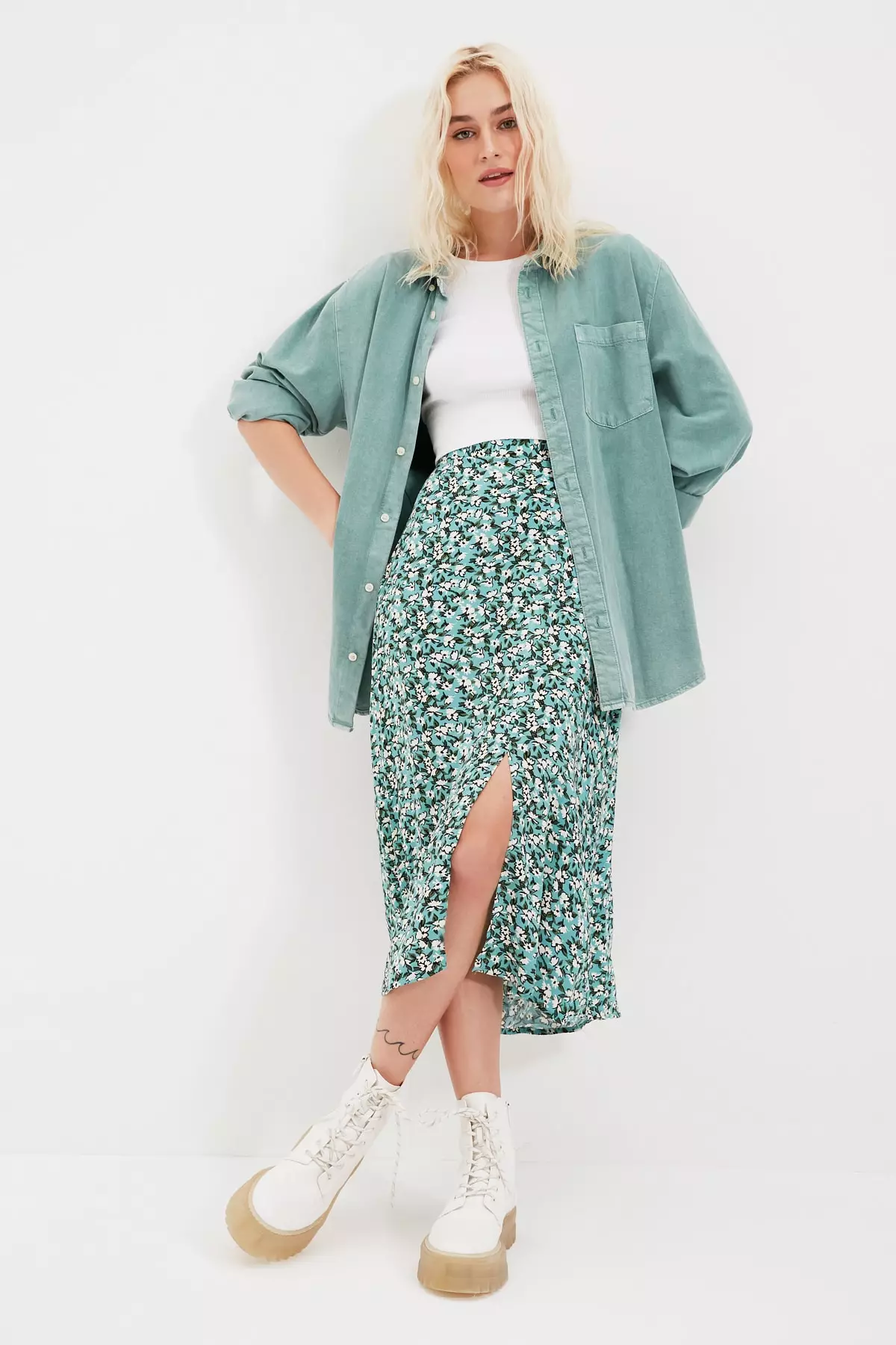 Floral Patterned Skirt