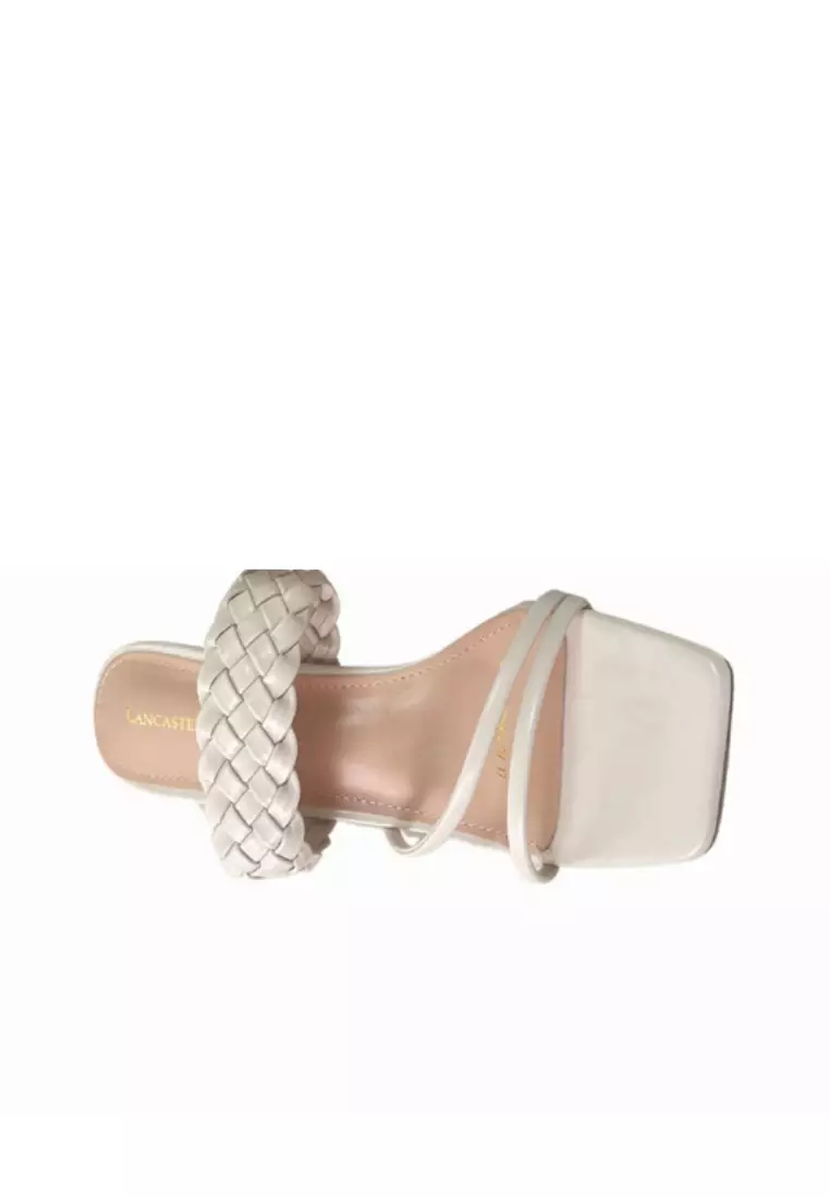 Lancaster Polo Women/Lady Open Toe Slip On Sandal Heels