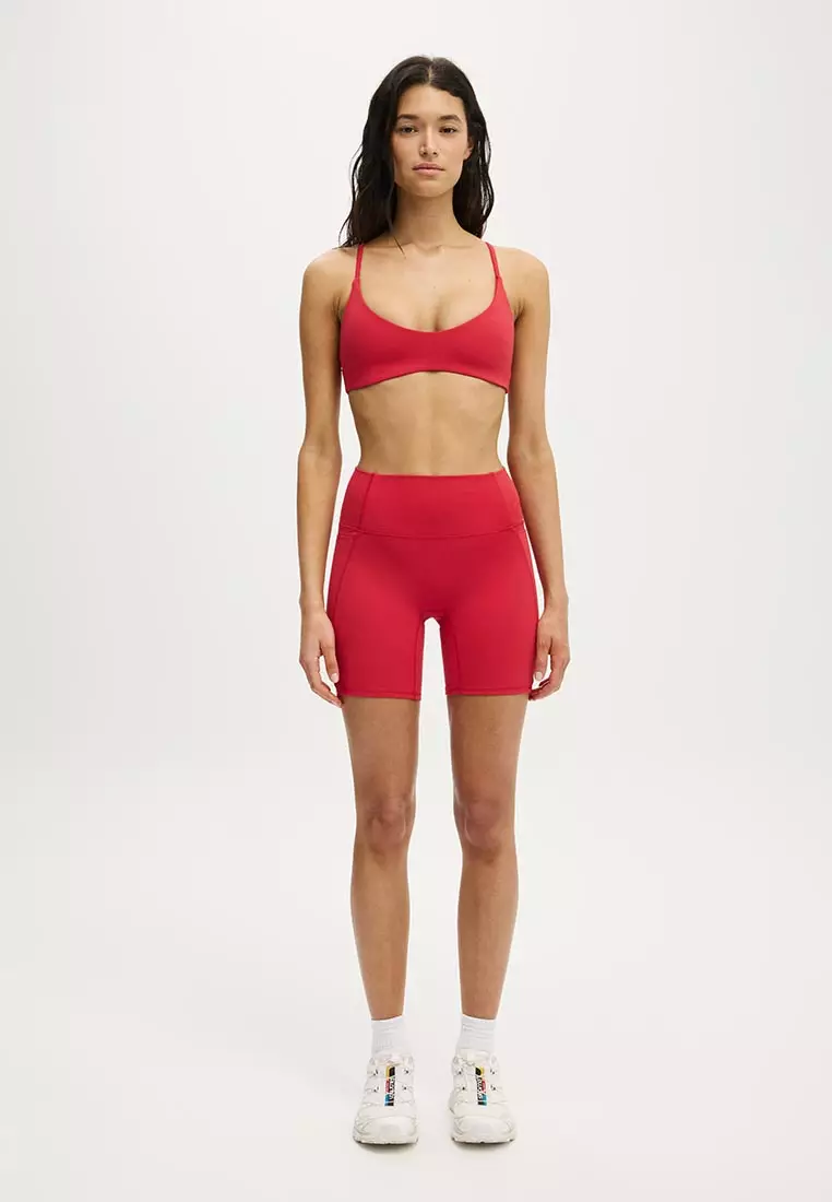 Ultra Soft Minimal Strappy Crop Sports Bra