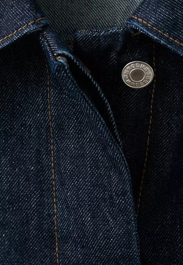 Fitted Denim Jacket With Pockets