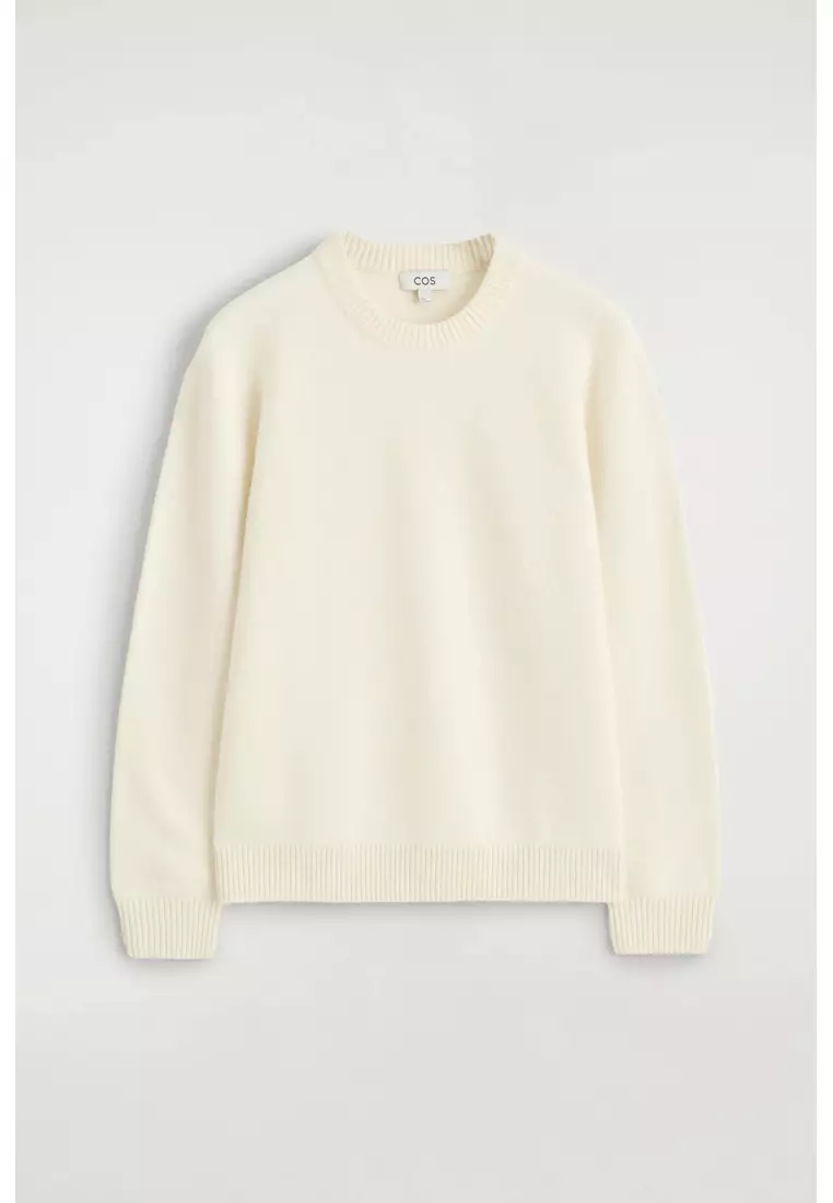 BOILED-WOOL CREW-NECK JUMPER