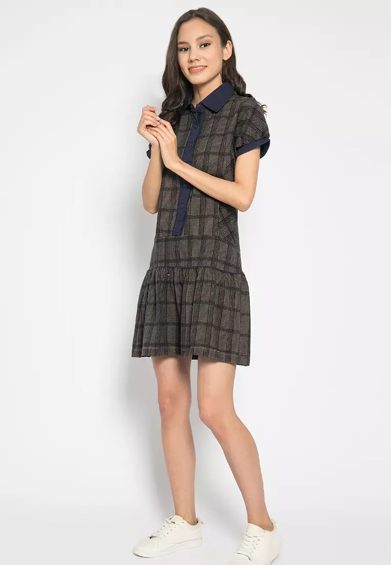 LGS - Kaos Dress Casual Wanita Warna Kombinasi LLTS.520.HD105A.026.7C