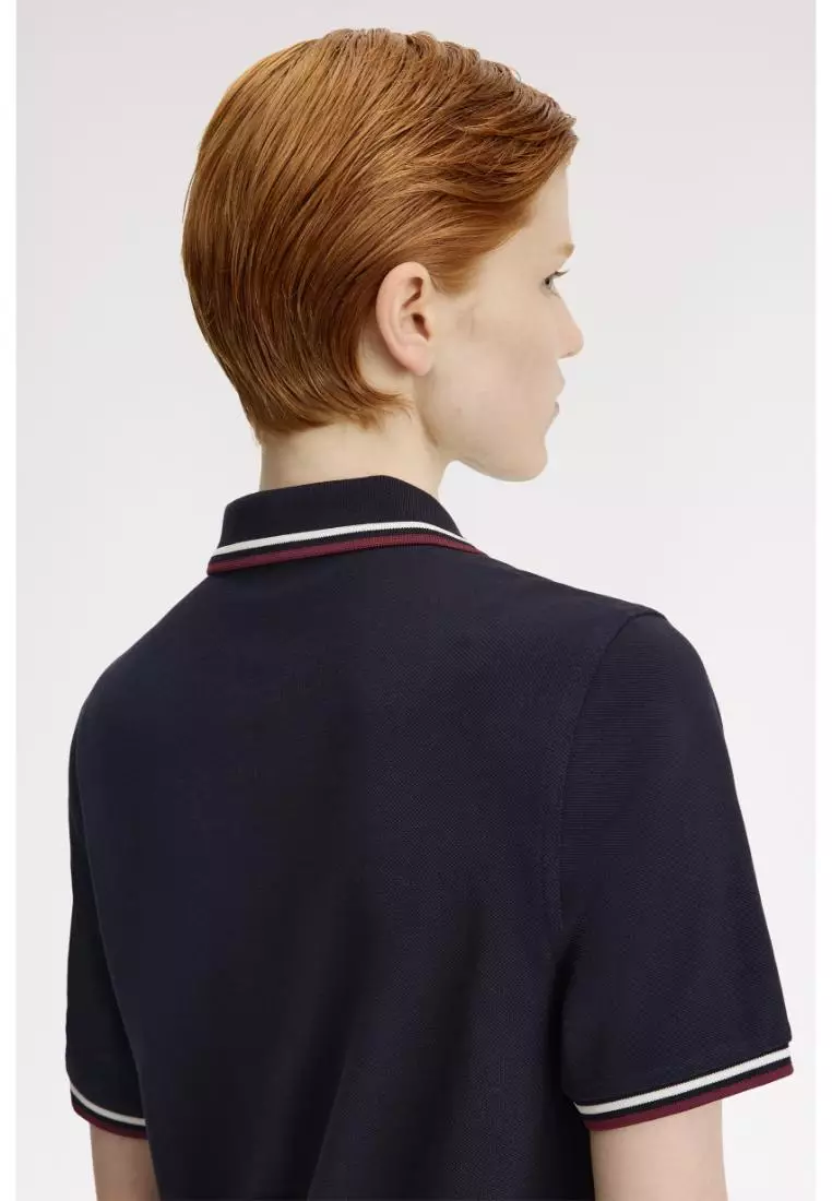 Buy Fred Perry Fred Perry G3600 Twin Tipped Fred Perry Shirt (Navy
