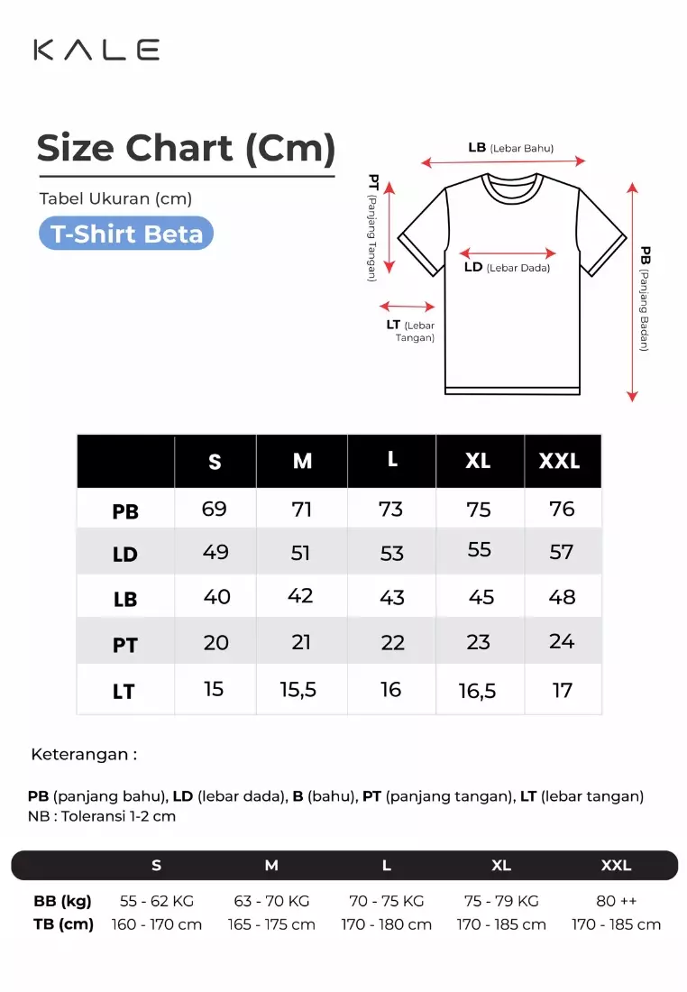 Kale Beta Army / Kaos Polos Pria Lengan Pendek