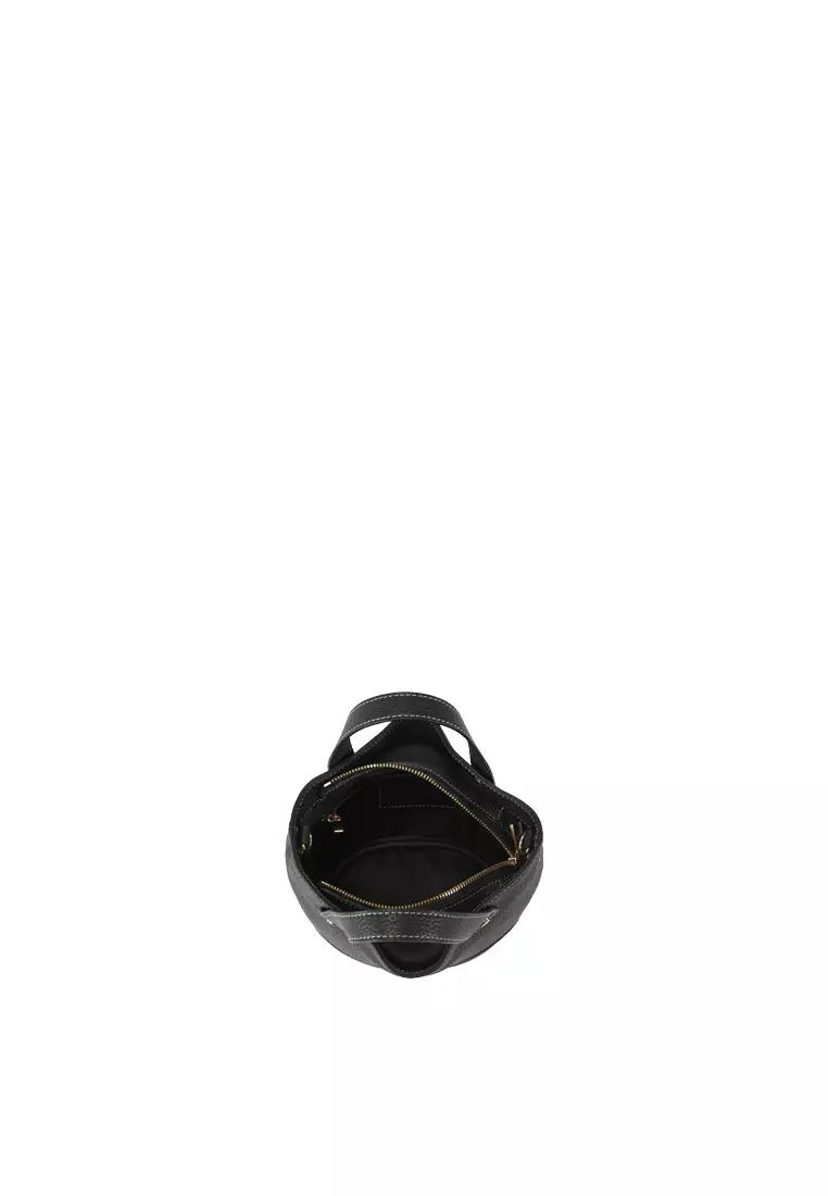 [網店限定] JULIANA 迷你水桶型手提斜背袋 - 黑色