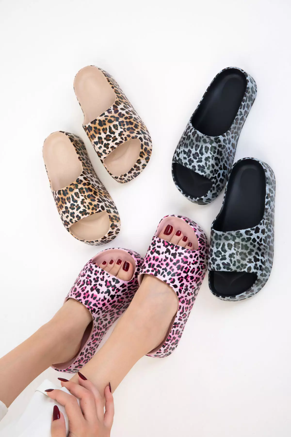 Pink Leopard Women's Slippers 20743