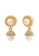 estele gold Estele Gold Plated Fascinating Pearl Jumkis with Austrian Crystals for Women 5CE6BAC21FA092GS_2