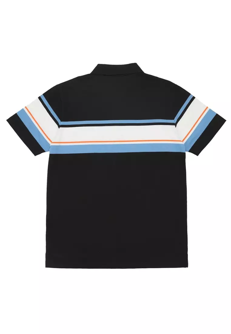 POLICE Polo Shirt Salur Bordir Cotton Premium Tebal Pria 553040