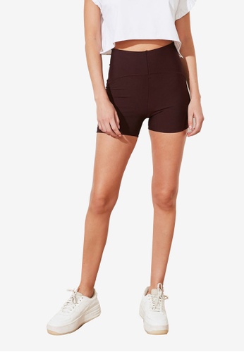 Trendyol purple Overlock Sport Shorts AAD3BAA276F727GS_1