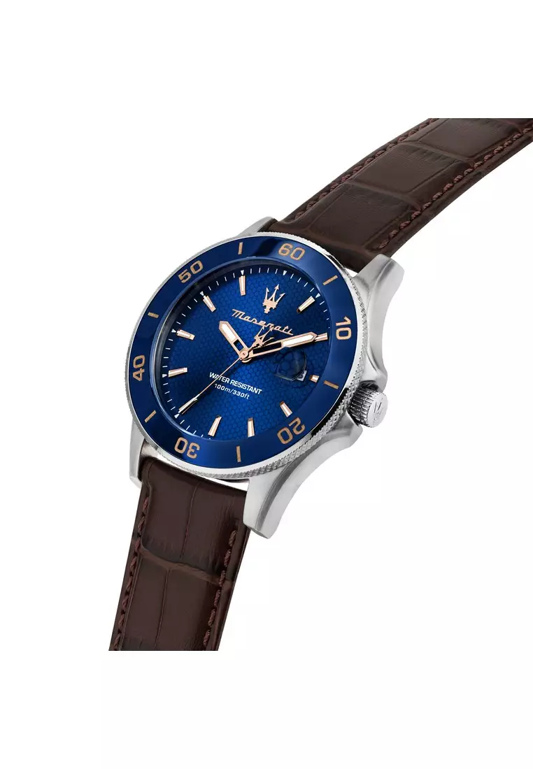 \\u30102 Years Warranty\\u3011Maserati Competizione 43mm Men's Quartz Watch Luminous Dial Hands R8851100004 Japan Movement