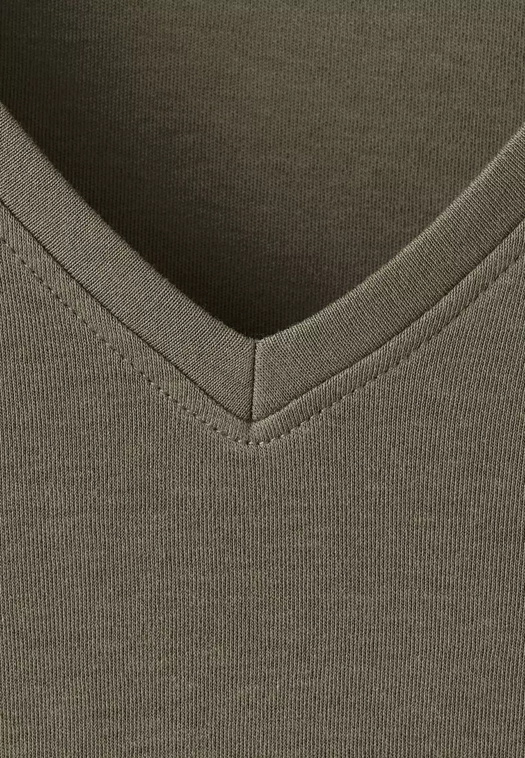 V-Neck Cotton T-Shirt