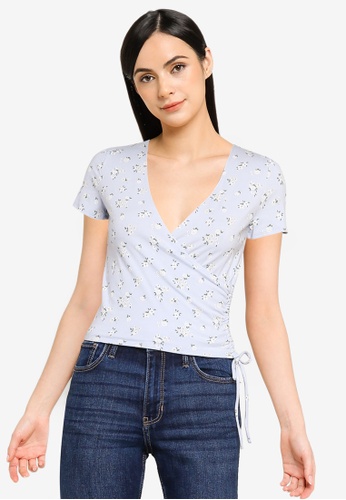 Hollister Wrap Side Cinch Top 2023 | Buy Hollister Online | ZALORA Hong Kong