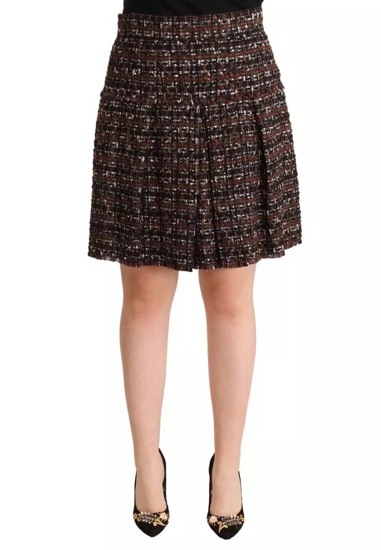 【関税込み】dolce & gabbana Tweed mini skirt Dolce & Gabbana Tweed Mini Skirt | White | FARFETCH AE