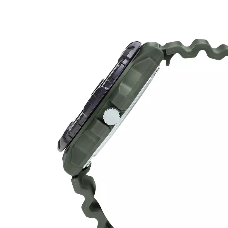 Jam Tangan Pria Casio General MRW-210H-3AVDF Black Dial Army Green Resin Strap