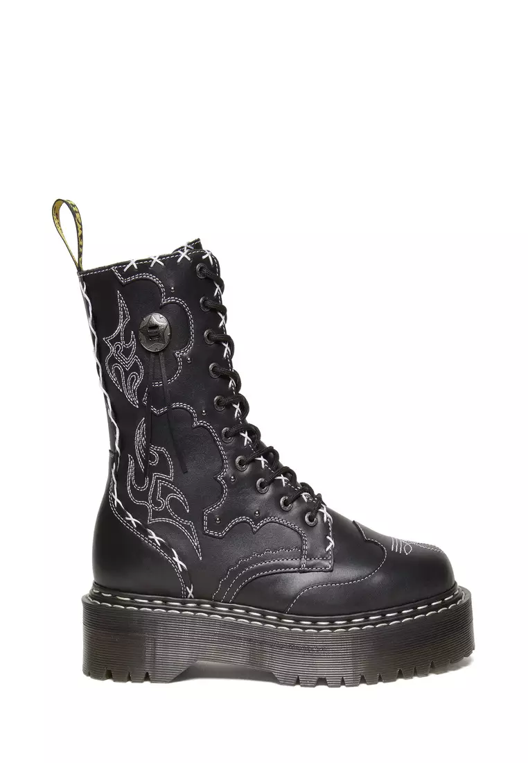 Discount on Dr. Martens  shoes - SKU: Jadon Max Arcadia Leather Black Boots Women
