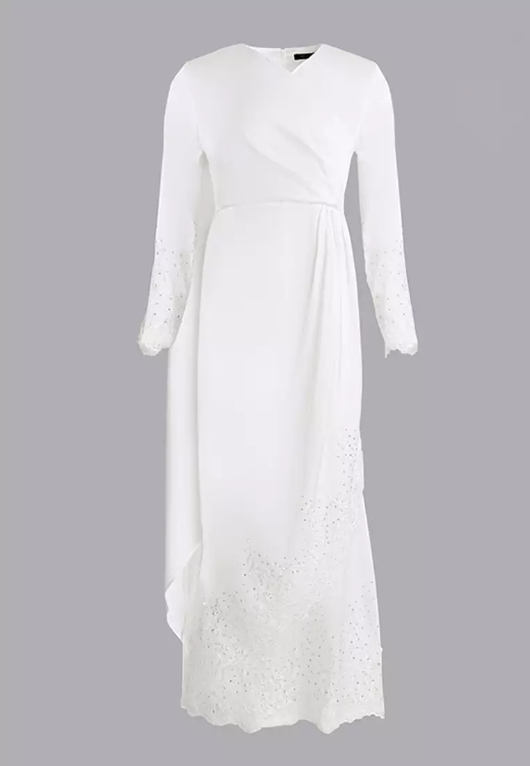 Lillyanna Drape Nikah Dress 8059