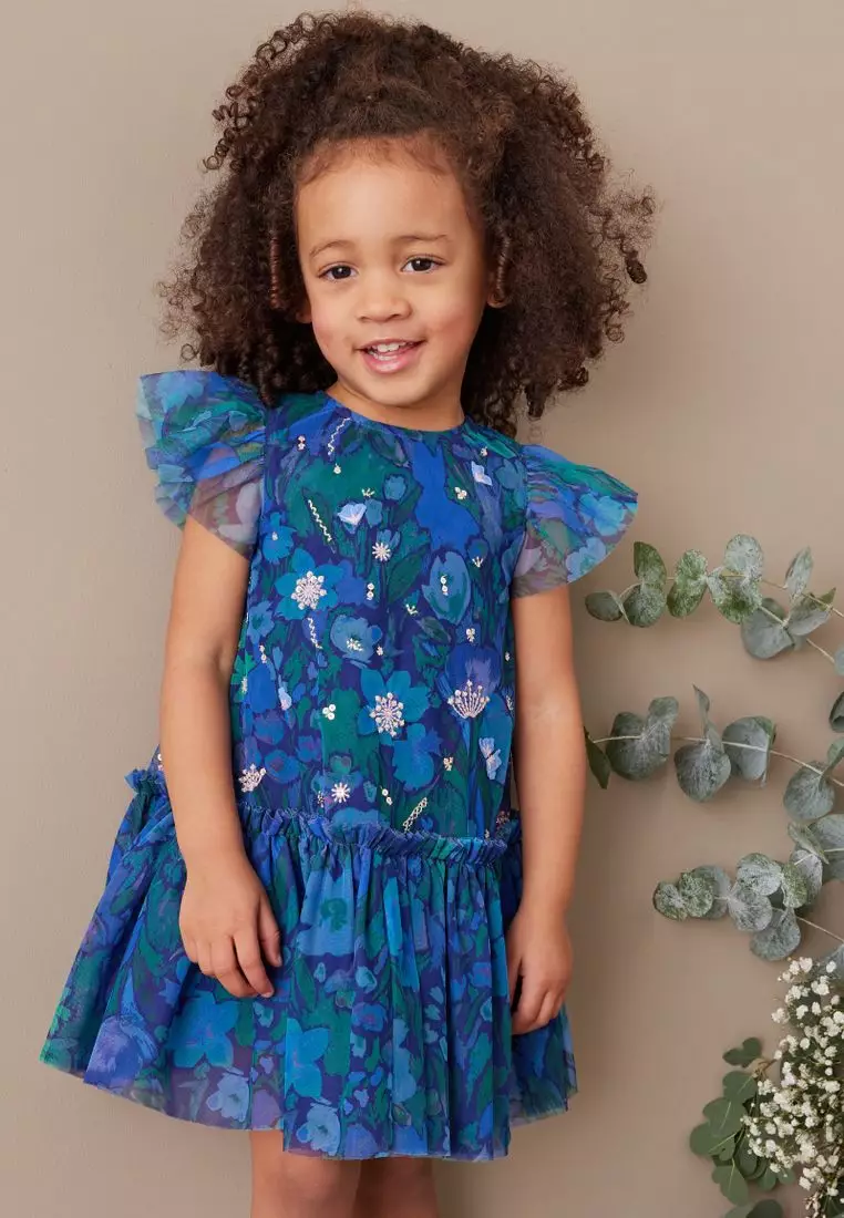 Buy NEXT Sequin Embellished Mesh Party Dress 2023 Online | ZALORA Singapore
